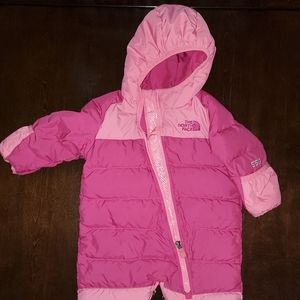 The North Face puffy suit & Baby Gap puffy vest